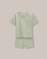 Conjunto De Playera Y Short,VERDE EMPOLVADO